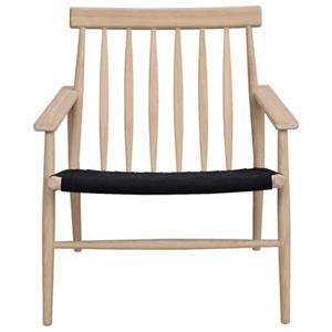 Rowico Canwood Fauteuil - Whitewash Eiken - Zwarte Zitting