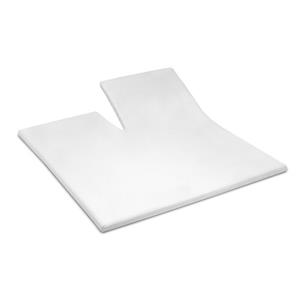 Coppens Topdekhoeslaken katoen 180x200 white bi-inkeping enkel 10-15cm