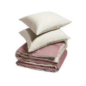 Yumeko overtrekset katoen satijn double face sandy/blush 200x220 +