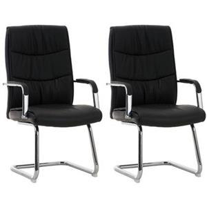 CLP 2er Set Stühle Caro  Schwarz