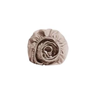 Yumeko kinderhoeslaken katoen satijn dusty rose 60x120x15