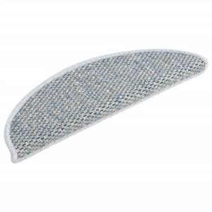 VidaXL Trapmatten zelfklevend 15 st sisal-look 56x17x3 cm blauw