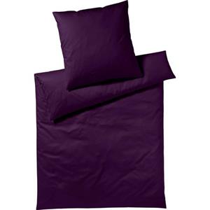 Yes for Bed Bettwäsche "Pure & Simple Uni", (3 tlg.), in Mako Satin Qualität, 100% Baumwolle, in 135x200 cm und 155x220 cm, Bett- und Kopfkissenbezug mit Reißverschluss, Satin 
