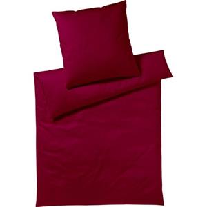 Yes for Bed Bettwäsche "Pure & Simple Uni", (3 tlg.), in Mako Satin Qualität, 100% Baumwolle, in 135x200 cm und 155x220 cm, Bett- und Kopfkissenbezug mit Reißverschluss, Satin 