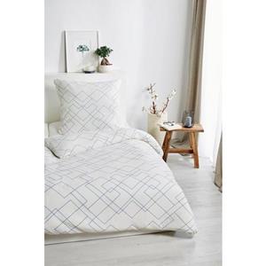 Primera Overtrekset Bio Crepe Mosaik met een fijn lijnpatroon (2-delig)