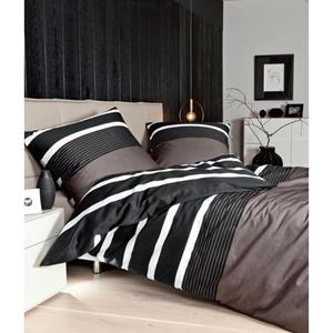 Janine Design Bettwäsche J.D. nougat/schwarz 240x220/2x80x80