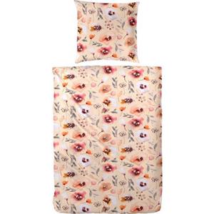 Primera Overtrekset Dotsy met delicate bloemen (2-delig)
