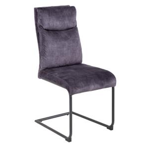 Invicta Interior Eetkamerstoel Comfort Grijs Fluweel - 41168