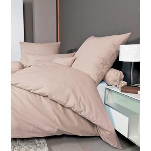 Janine Overtrekset PIANO 0125 77 met rits, 100% katoen, effen bedlinnen met veel textuur