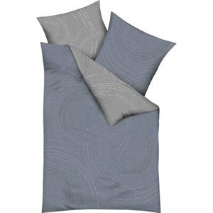 Kaeppel "Wendebettwäsche ""Jaro"" Mako-Satin" blau Gr. 135 x 200 + 80 x 80