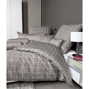 Janine Design Mako-Satin-Bettwäsche Modern Classic vulkan 135X200