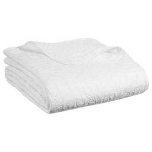 Atmosphera Bedsprei Arabesque - ivoor wit - 240 x 260 cm - polyester - luxe motief -