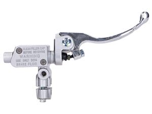 Naraku Rempompen voorkant / HandRemcylinder  zilver voor Rieju RR 50, SMX 50, MRT 50, RRX, Tango 2000