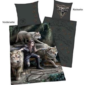 Anne Stokes Tweezijdig te gebruiken overtrekset  met leuk wolfmotief