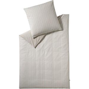 ESPRIT Heringbone Bettwaesche • 3 verschiedene Groessen und Farben - Beige / 200x200 + 80x80