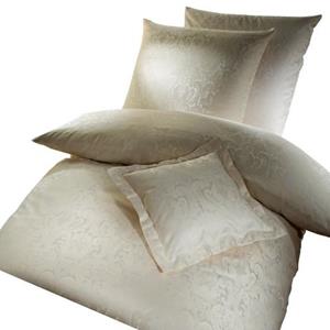 Curt Bauer Bettwäsche "Florenz", (2 tlg.), in Mako Brokat Damast Qualität, 100% Baumwolle, Bett- und Kopfkissenbezug mit Reißverschluss, Satin mit seidigem Glanz, kühlende