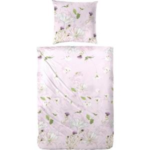 Primera Overtrekset Mako-satijn Eden met romantische bloemen (2-delig)