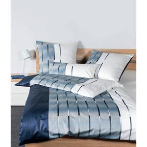 Janine Bettwäsche Mako-Satin blau Gr. 135 x 200 + 80 x 80