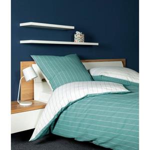 Janine Design Mako-Soft-Seersucker Wendebettwäsche Tango mineralgrün 200X200/2x80x80