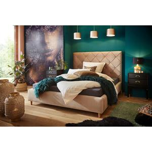 Janine Bettwäsche "Colors 31001", (3 tlg.), in Mako Satin Qualität aus 100% Baumwolle, Bett- und Kopfkissenbezug mit Reißverschluss, pflegeleicht, feinfädig, MADE IN GREEN