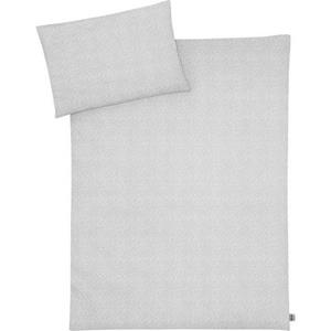 Zöllner Kinderovertrekset Tiny Squares Grey met patroon (2-delig)