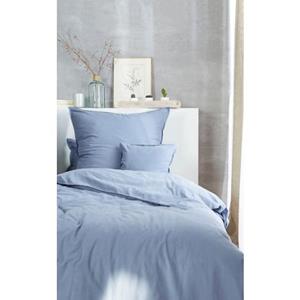 Hahn Renforcé Bettwäsche Uni 155x220 cm Denim