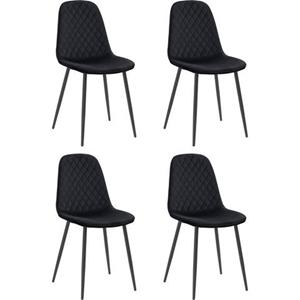 HELA Schalenstuhl "MIRA", (Set), 4 St., Samtvelours, 2 oder 4 Stück