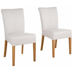 Home affaire Stoel Queen overtrokken met weef- of structuurstof, microvezel of imitatieleer. in set van 2, 4 of 6 (set)