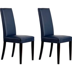 Home affaire Stoel Java Frame van massief hout, in een set van 2, ecru of donker (set, 2 stuks)