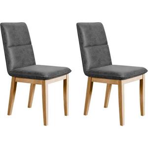 Premium collection by Home affaire Stoel Beluna Frame en poten van massief eiken (set, 2 stuks)