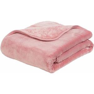 Gözze Premium Cashmere-Feeling deken (onbepaald, 180 x 220 cm, Roze)