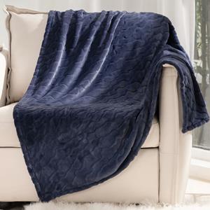 Cosy Bliss Cozy Bliss Luxury Milky Pluche Plaid - Marine blauw