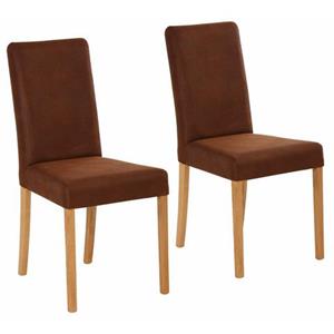 Home affaire Stoel met 4 poten Bologna Frame van massief hout (set)
