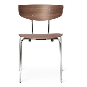 ferm LIVING Herman Eetkamerstoel Chrome - Walnut
