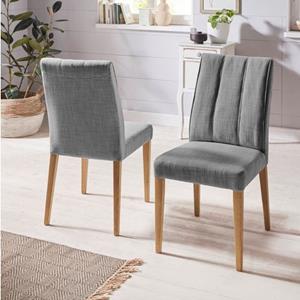 INOSIGN Stoel Claudia Rugleuning met stiksels (set, 2 stuks)