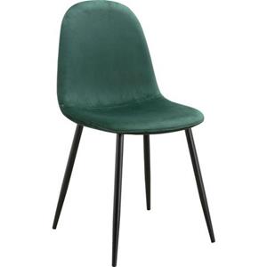Leonique Eetkamerstoel Eadwine Stoel met metalen frame, in 1 stuks. Set van 2 en 4 te bestellen, benen in zwart of eikenkleur (set)