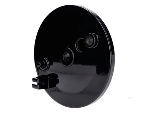 101 Octane Remschild Remankerplaat achter zonder gat  Remlicht schalter, zwart voor Simson S50, S51, S70, KR51, SR4-1 Spatz, SR4-2 Star, SR4-3 Sperber, SR4-4 ...