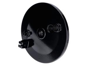 101 Octane Remschild Remankerplaat achter met gat  Remlicht schalter, zwart voor Simson S50, S51, S70, KR51, SR4-1 Spatz, SR4-2 Star, SR4-3 Sperber, SR4-4 Hab...