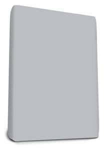 Snurky Maui - Satijn Hoeslaken De Luxe 80 x 220 cm Zilver Grijs