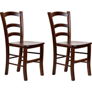 Home affaire Stoel Super Paesana van massief beukenhout (set, 2 stuks)