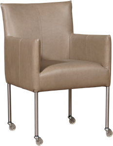 ShopX Leren eetkamerstoel desire 641 bruin, bruin leer, bruine keukenstoelen