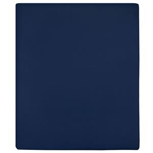 VidaXL Hoeslakens 2 St Jersey 160x200 Cm Katoen Marineblauw
