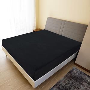 VidaXL Hoeslakens 2 St Jersey 160x200 Cm Katoen Zwart