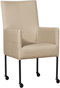 ShopX Leren eetkamerstoel spark 317 bruin, bruin leer, bruine keukenstoelen