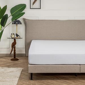 Presence Dubbel Jersey - Hoeslaken Kleur: Wit, 190/200 x 200/210 cm