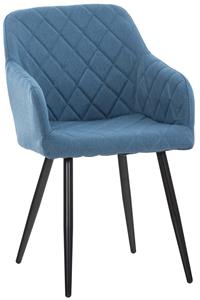 KantoormeubelenPlus Eetkamerstoel Lyngberg Stof, Blauw