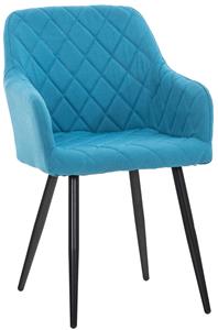 KantoormeubelenPlus Eetkamerstoel Lyngberg Stof, Turquoise