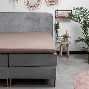 Fresh & Co Topper Hoeslaken Flanel Kleur: Taupe, 90 x 200 cm