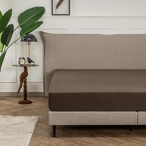 Presence Dubbel Jersey - Hoeslaken Kleur: Taupe, 100/120 x 200/210 cm