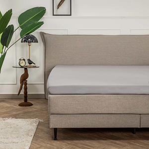 Presence Dubbel Jersey - Topper Hoeslaken Kleur: Lichtgrijs, 180 x 200/210 cm